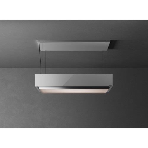 Вытяжка FALMEC LEVANTE 120 WHITE, серия Circle.Tech, островная, 120 см, электронное управление, пульт ДУ в комплекте, светодиодное освещение Dynamic Led Light, технология горизонтальной фильтрации, 4 скорости, рециркуляция, макс. Производительность 600 м3