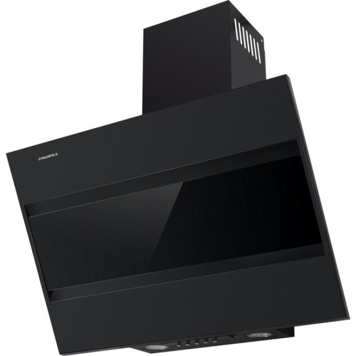 Кухонная вытяжка MAUNFELD BRIDGE 60 black glass black  наклонная, 850 м3/ч, механическое управление, энергоэффективность В, черный
