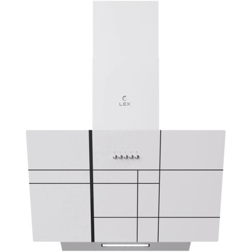 Вытяжка каминная Lex Moza 600 R1 белый управление: кнопочное (1 мотор)