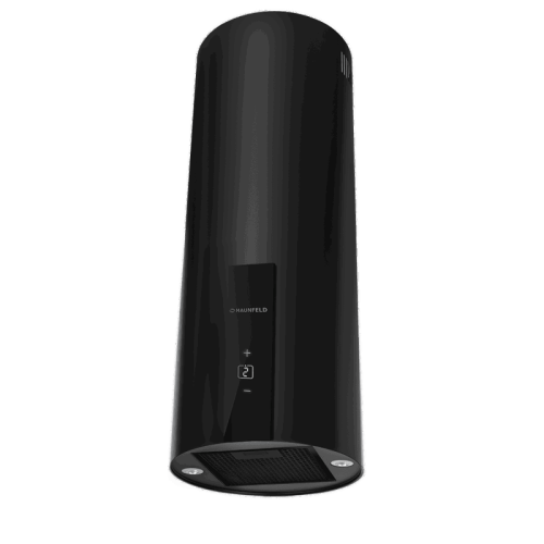 Вытяжка MAUNFELD Lee Wall 35 Sensor Black  островная, 35 см, производительность 1050 м3/ч, 3 скорости, электронное управление, энергоэффективность В, уровень шума 63 дБ, цвет черный