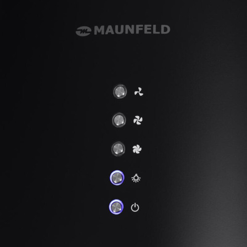 Вытяжка MAUNFELD Lee Light Isla 35 Sensor Black Вытяжка MAUNFELD, островная, 35 см, производительность 1050 м3/ч, 3 скорости, электронное управление, энергоэффективность В, уровень шума 63 дБ, цвет черный