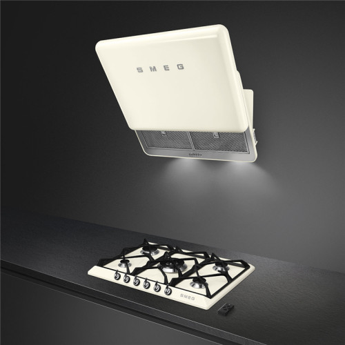 Вытяжка SMEG/ Вытяжка настенная, 75 см, кремовая