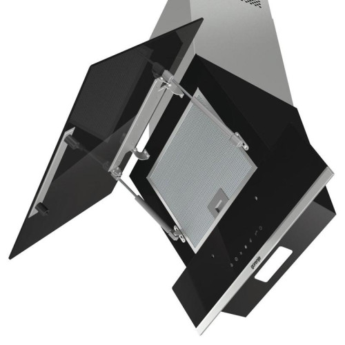 Вытяжка каминная Gorenje WHI649X21P черный управление: сенсорное (1 мотор)