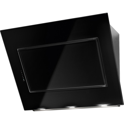 Вытяжка FALMEC QUASAR GLASS BLACK 120, 120 см, наклонная, электронное/сенсорное управление, светодиодное освещение, периметральное всасывание, 4 скорости, отвод/циркуляция, режим 24 часа, макс. производительность 1280 м3/ч, угольный фильтр в комплекте, во
