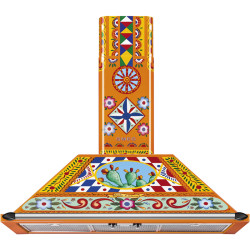 Вытяжки SMEG/ Sicily is My Love, вытяжка настенная, 90 см, D&G, разноцветная