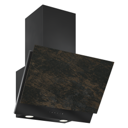 Retail&Kitchen, BEST, Кухонная вытяжка ELIKOR Рубин Ceramics S4 60П-700-Э4Д, антрацит/бронзовый травертин керамогранит