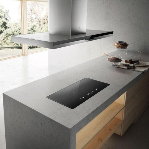 Вытяжка ELICA/ Кухонный эксклюзив.Т-образная островная, 120см, 1200м3, нержавеющая сталь+черное стекло Вытяжка ELICA/ Кухонный эксклюзив.Т-образная островная, 120см, 1200м3, нержавеющая сталь+черное стекло