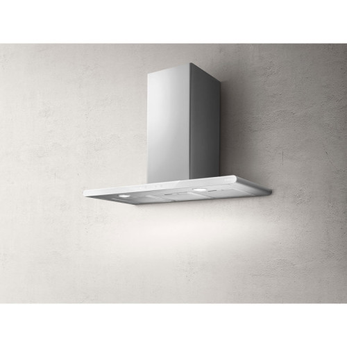 Вытяжка ELICA GALAXY WHIX/A/80-PRF0009822B Т-образная, 80 см, 1200 м3, белое стекло+нержавеющая сталь