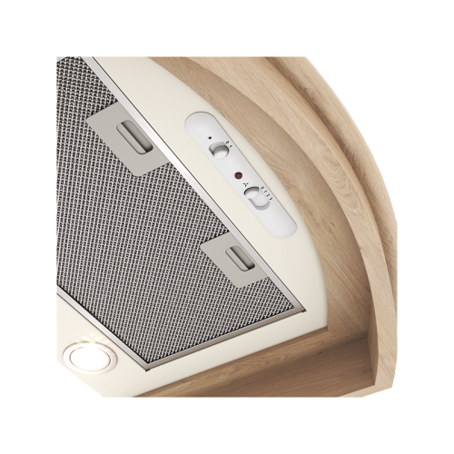 GOOD, Кухонная вытяжка ELIKOR Ротонда 60П-1000-П3Д бежевый/дуб неокр