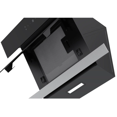 Наклонная вытяжка MIDEA/ MDK/Наклонная вытяжка MIDEA, ширина 60 см, настенный монтаж, производительность 620 м3/час, сенсорное управление, 3 скорости, LED освещение 1*1,5 Вт, алюминиевый жироулавливающий фильтр, отвод/рециркуляция, уровень шума  63 дБ. Уг