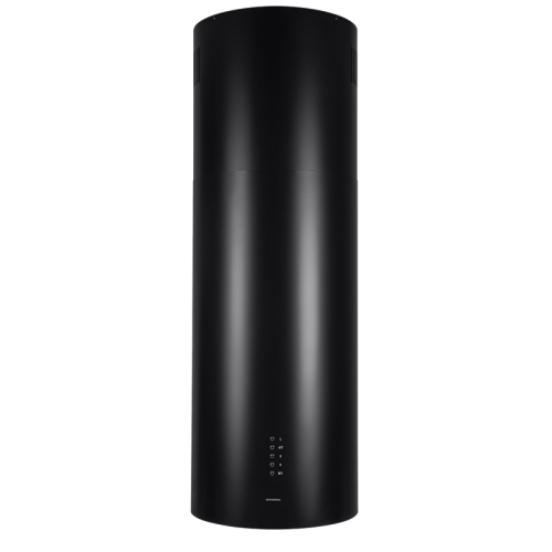 Вытяжка MAUNFELD LEE ISLA 39 BLACK островная вытяжка с потолочным креплением, 1050 м3, кухни до 40м2, 52дБ, LED, электронное управление, в опции угольный фильтр CF172C, черный цвет