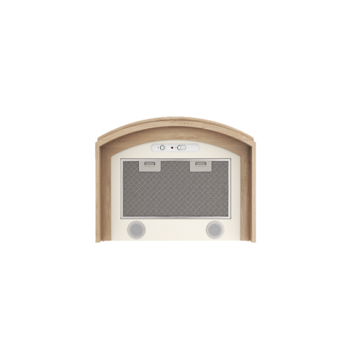 GOOD, Кухонная вытяжка ELIKOR Ротонда 60П-1000-П3Д бежевый/дуб неокр