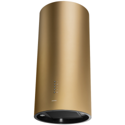 Вытяжка с настенным креплением, Максимальная производительность 1000 м3/ч,рассчитанная на кухню до 40 м2 с низким уровнем шума 52 Дб, золотая