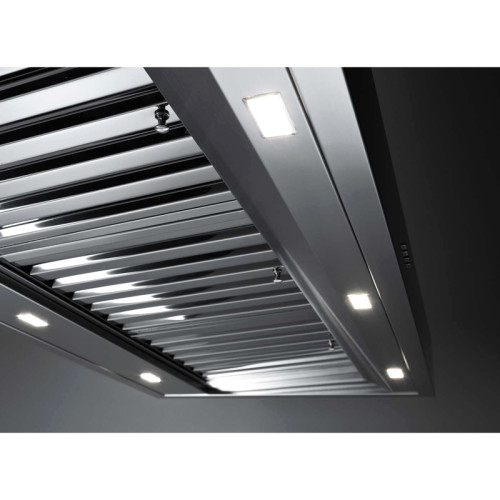 Вытяжка FALMEC Professional LINE PRO isola 120 IX (950), серия Professional, островная, потолочная, электронное кнопочное управление, светодиодное освещение, отвод / циркуляция, 950 м3/ч, нержавеющая сталь