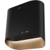 Дизайнерская, пристенная, 1270 м3/ч, 4 скорости, 52 дБ, бесконтактное управление, пульт ДУ, таймер, цвет черный антрацит с золотом