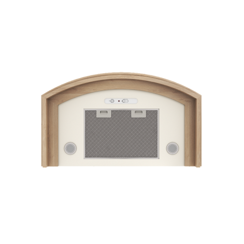 GOOD, Кухонная вытяжка ELIKOR Ротонда 90П-650-П3Д бежевый/дуб неокр