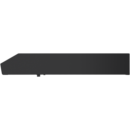 Вытяжка HOMSair HORIZONTAL 50 Black/ подвесная, ползунковое управление, 3 скорости, до 12 м2, 45 дБ, светодиодное LED-освещение, угольный фильтр CF152 (H) 1 шт, 420 м3/ч,  ШхДхВ: 500х465х80 мм,черный