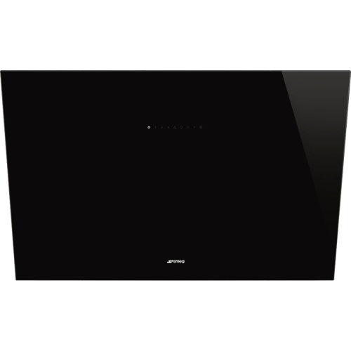 Настенная вытяжка SMEG/ Настенная вытяжка SMEG, 90 см, 3 скорости, интенсивный режим, автоматическое отключение, автовентиляция 2.0, сенсорное управление, периметральное всасывание, цвет черный