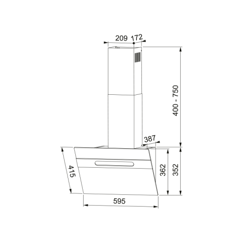 Вытяжка Franke/ Best, Вытяжка наклонная STERLING 60 BK, 60 см, 1400 м3/ч, сенсорное управление, LED освещение, 69 дБ, Угольный фильтр Ф-10 (опция), цвет черный Вытяжка Franke/ Best, Вытяжка наклонная STERLING 60 BK, 60 см, 1400 м3/ч, сенсорное управление, LED освещение, 69 дБ, Угольный фильтр Ф-10 (опция), цвет черный