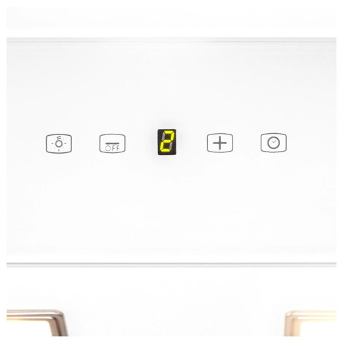 Вытяжка каминная Hyundai HGH 6744 WG белый управление: сенсорное (1 мотор)