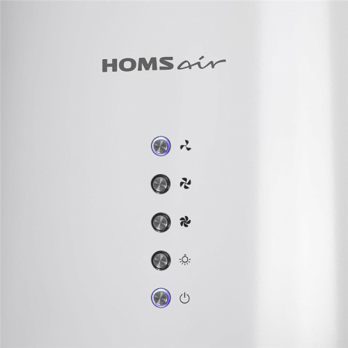 Кухонная вытяжка HOMSair/ Кухонная вытяжка HOMSair ART 1050IS 35 белый  (в 2-х коробках), островная, электронное управление, LED освещение, 3 режима, производительность 1050 м3/ч, уровень шума 63 дБ