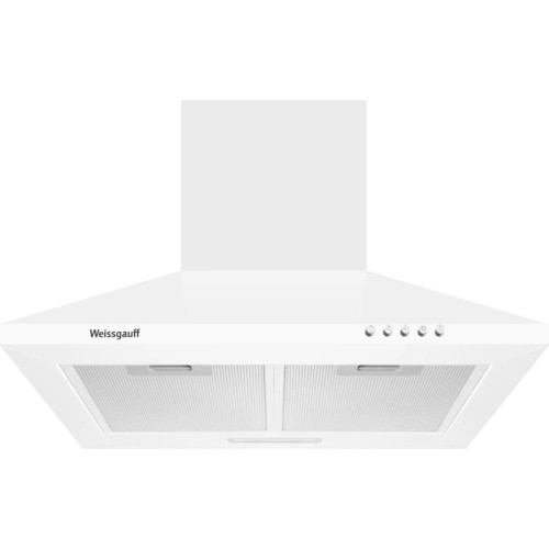 Вытяжка каминная Weissgauff Zosma 60 PB WH белый управление: кнопочное (1 мотор)