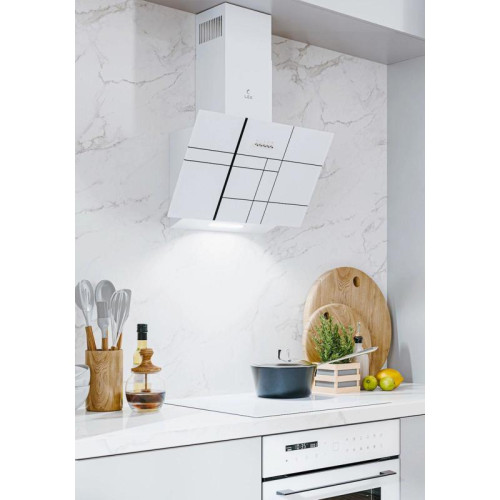 Вытяжка каминная Lex Moza 600 R1 белый управление: кнопочное (1 мотор)