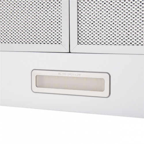 ВЫТЯЖКА MAUNFELD CORK 50 White/ Тип:купольная, 50см, кнопочное управление, 620м3, площадь кухни до 20м2, 3 скорости, светодиодное освещение,  в опции: угольный фильтр  CF103T, белая