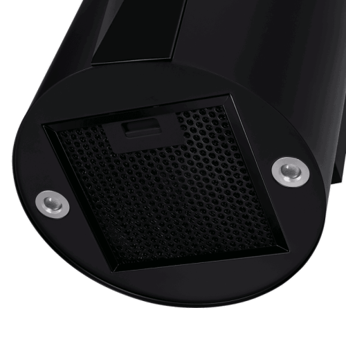 Вытяжка MAUNFELD Lee Wall 35 Sensor Black  островная, 35 см, производительность 1050 м3/ч, 3 скорости, электронное управление, энергоэффективность В, уровень шума 63 дБ, цвет черный