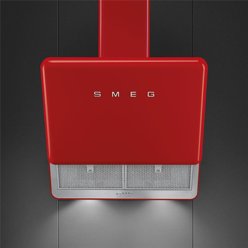 Вытяжка SMEG/ Вытяжка настенная, 75 см, красная