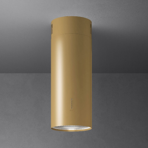 Вытяжка FALMEC POLAR EVO GOLD 35, 35 см, цилиндрическая, настенная, электронное управление, светодиодное освещение, 4 скорости, отвод/циркуляция, максимальная производительность 1200 м3/ч, угольный фильтр в комплекте, цвет золото