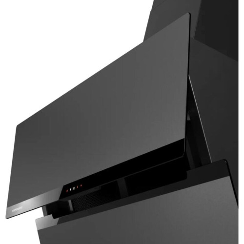 Наклонная вытяжка Kuppersberg/ Наклонная вытяжка Kuppersberg, 90 см, High-Tech, таймер, периметральное всасывание, обратный клапан, сенсорное управление, 3 скорости + турборежим, макс. Производительность 1180 м3/ч, уровень шума 56 дБ, цвет черный