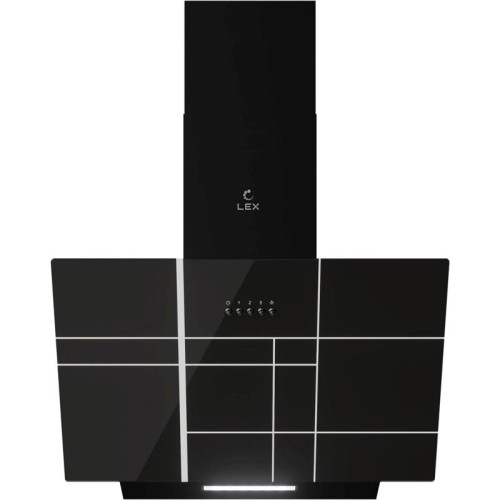 Вытяжка каминная Lex Moza 600 R1 черный управление: кнопочное (1 мотор)