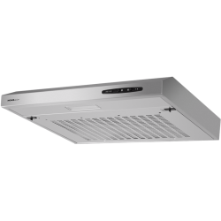 Вытяжка HOMSair HORIZONTAL 60 Inox/ подвесная, ползунковое управление, 3 скорости, 420 м3/ч, до 12 м2, 45 дБ, светодиодное LED-освещение, угольный фильтр CF152 (H) 1 шт, ШхДхВ: 600х465х80 мм, нержавеющая сталь