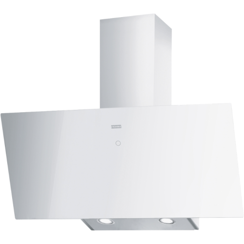 Вытяжка Franke/ BEST, Вытяжка Franke FVT 905 WH A, настенная, наклонная, 90 см, LED освещение, 3 скорости, 580 м3/ч, энергоэффективность А, цвет белый