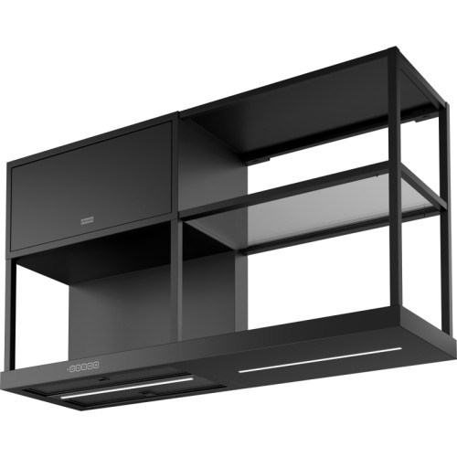 Вытяжка Franke FMA MODULAR F60 BK MATT/ Best, Настенная вытяжка Maris FMA MODULAR F60 BK MT, черный матовый, ширина 600 мм, 1050 м3/ч, сенсорное управление, угольный фильтр в комплекте