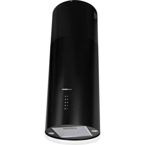 Кухонная вытяжка HOMSair/ Кухонная вытяжка HOMSair ART 1050WL 35 ЧЕРНЫЙ, комбинированное управление, LED освещение, 3 режима работы, производительность 1050 м3/ч, уровень шума 65 дБ
