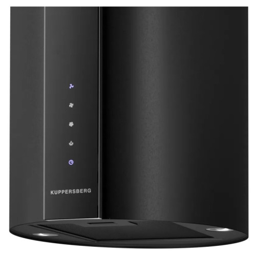 Вытяжка Kuppersberg/ Вытяжка Kuppersberg, цилиндрическая, островная, 35 см, сенсорное управление, таймер, отвод/рециркуляция, 3 скорости, производительность 850 м3/ч, LED освещение, обратный клапан, уровень шума 68 дБ, угольный фильтр CF110 (опция), цвет 