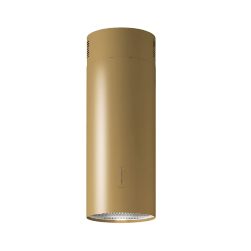 Вытяжка FALMEC POLAR EVO GOLD 35, 35 см, цилиндрическая, настенная, электронное управление, светодиодное освещение, 4 скорости, отвод/циркуляция, максимальная производительность 1200 м3/ч, угольный фильтр в комплекте, цвет золото