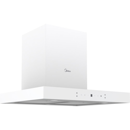 Наклонная вытяжка MIDEA/ MDK/Т-образная вытяжка MIDEA, ширина 60 см, сенсорное управление, производительность 900 м3/ч, LED освещение, 4 скорости цвет белый