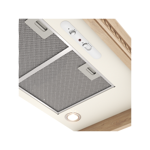 GOOD, Кухонная вытяжка ELIKOR Бельведер Флореале 90П-650-П3Д бежевый/дуб неокр