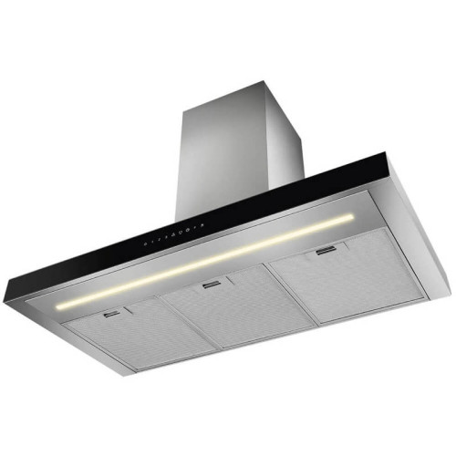 Настенная вытяжка SMEG/ Настенная вытяжка SMEG, 90 см, электронное управление, 3 скорости, интенсивный режим, автоматическое отключение, дисплей, LED подсветка, 730 м3/ч, энергоэффективность А, уровень шума 71 дБ, цвет нержавеющая сталь/черный