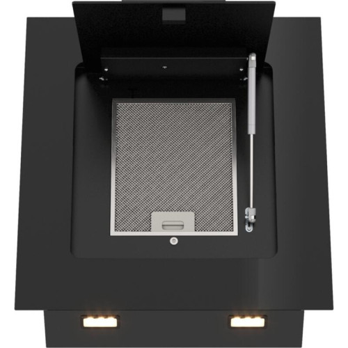 Вытяжка Franke/ BEST, Вытяжка Franke MELODY 60 BK, 60 см, наклонная, сенсорное управление, LED освещение, 3 скорости, 1000 м3/ч, таймер, пульт ДУ, цвет черный
