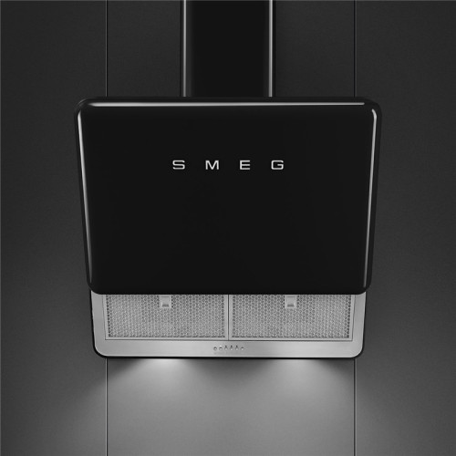 Вытяжка SMEG/ Вытяжка настенная, 75 см, черная