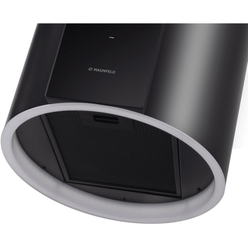 Островная, 1270 м3/ч, 38 см, 4 скорости, сенсорное управление, таймер, 52 дБ, цвет: черный