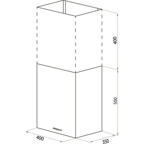 Вытяжка/ Кухонная вытяжка MAUNFELD BOX Push 40 Inox, настенная, механическое управление, 1000 м3/ч, 3 скорости, уровень шума 60 дБ, цвет нержавеющая сталь