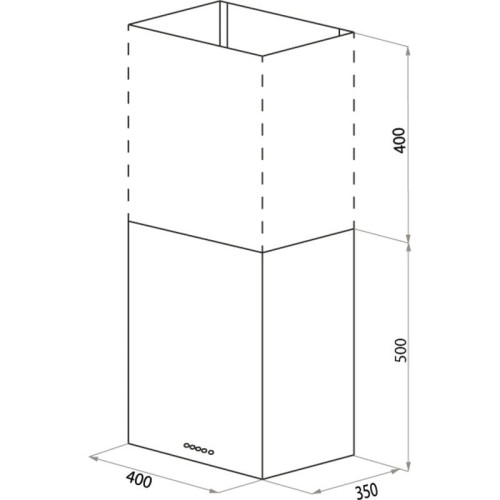 Вытяжка/ Кухонная вытяжка MAUNFELD BOX Push 40 Inox, настенная, механическое управление, 1000 м3/ч, 3 скорости, уровень шума 60 дБ, цвет черный