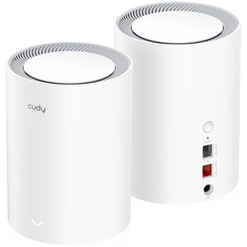 Бесшовный Mesh роутер Cudy M3000 (M3000(2-PACK) WHITE) AX3000 10/100/1000/2500BASE-T белый (упак.:2шт)