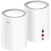 Бесшовный Mesh роутер Cudy M3000 (M3000(2-PACK) WHITE) AX3000 10/100/1000/2500BASE-T белый (упак.:2шт) Бесшовный Mesh роутер Cudy M3000 (M3000(2-PACK) WHITE) AX3000 10/100/1000/2500BASE-T белый (упак.:2шт)