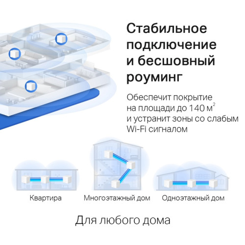 Бесшовный Mesh роутер Mercusys Halo H30G(3-pack) AC1200 10/100/1000BASE-TX белый (упак.:3шт)